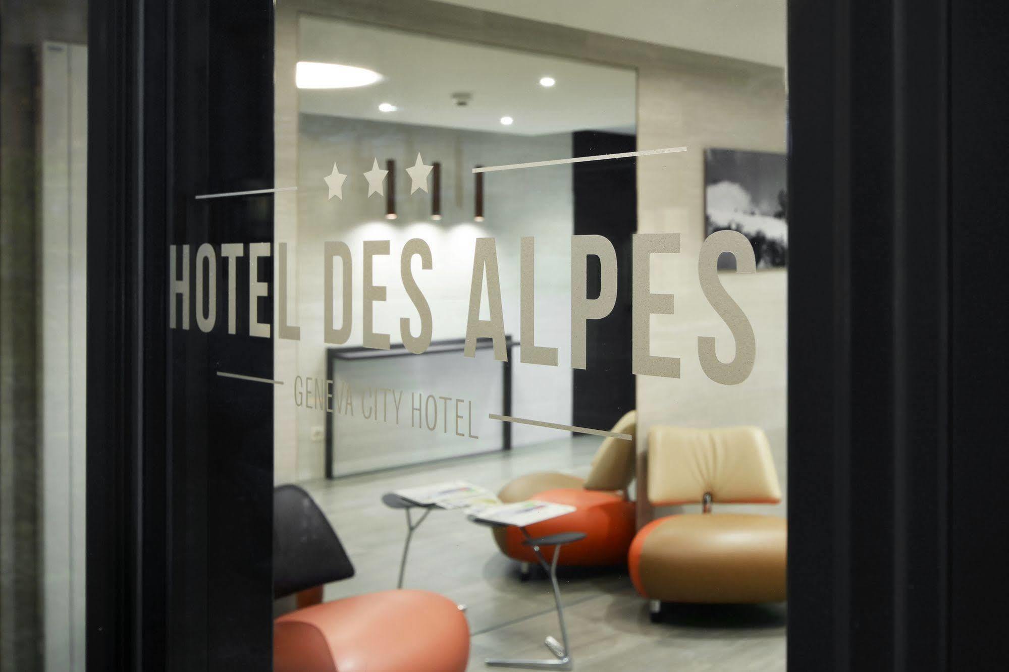 Hotel Des Alpes Geneve Exteriör bild